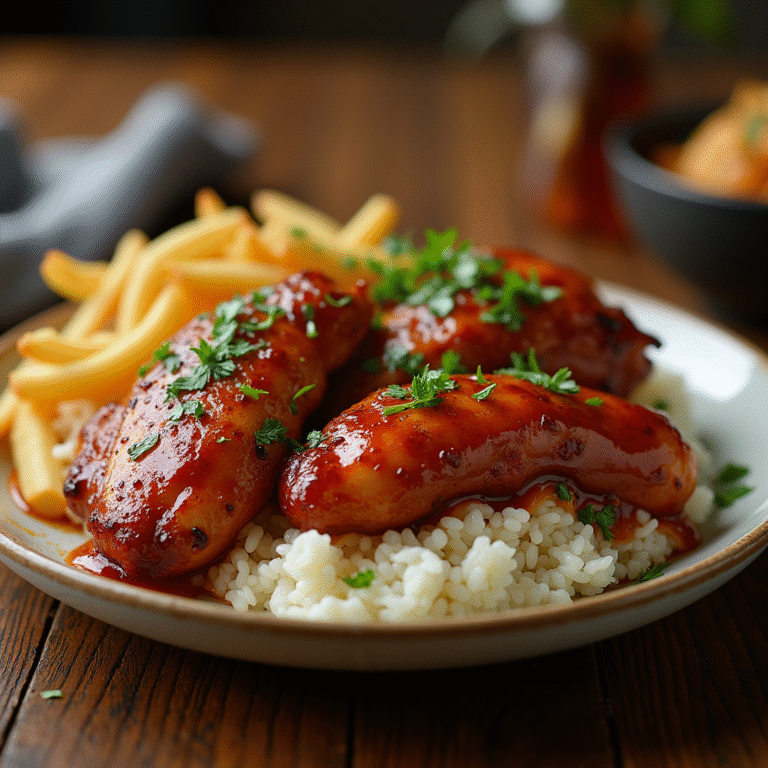 Honey BBQ Chicken Rice