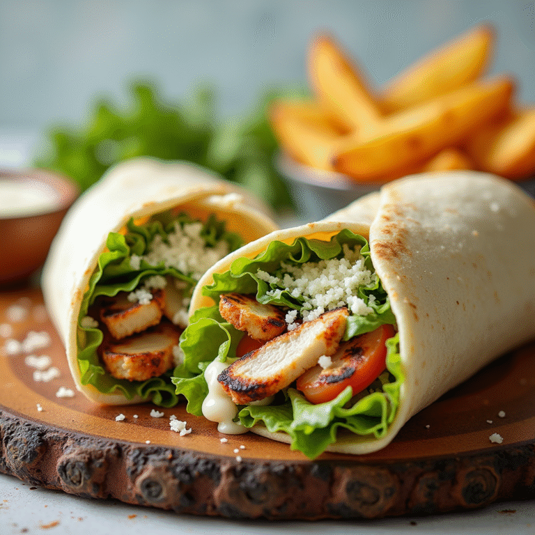 chicken caesar wrap