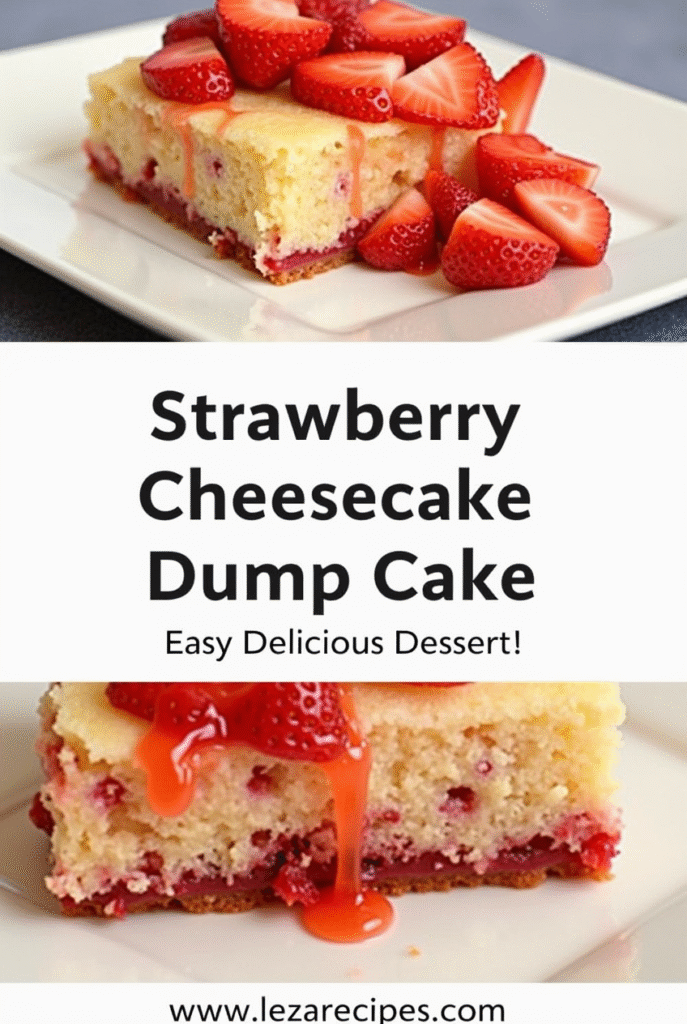 strawberry cheesecake dump cake