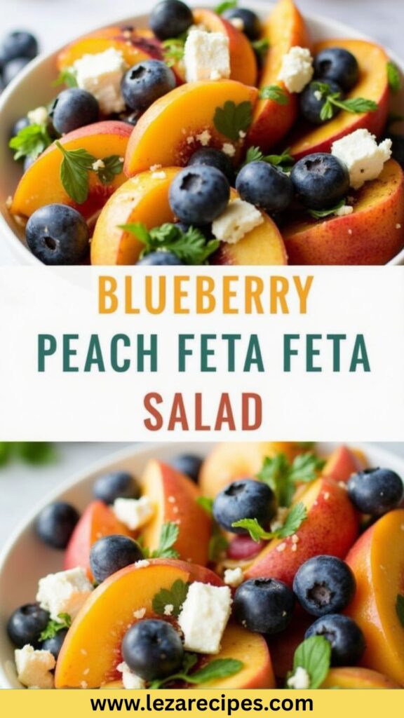Blueberry Peach Feta Salad