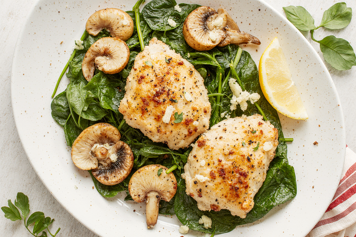 Chicken Spinach Mushroom