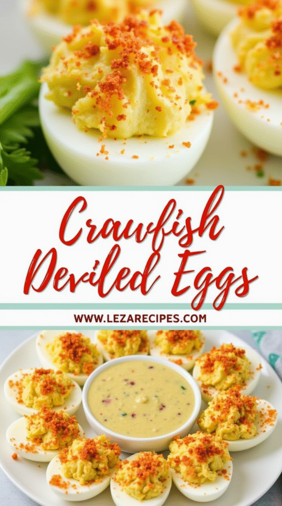 Crawfish Deviled Eggs