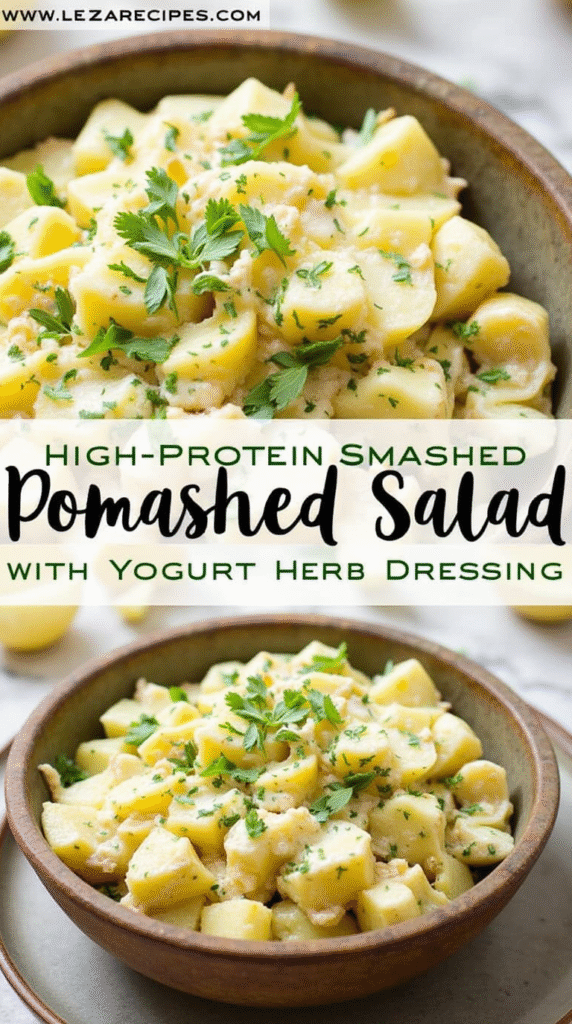 High-Protein Smashed Potato Salad