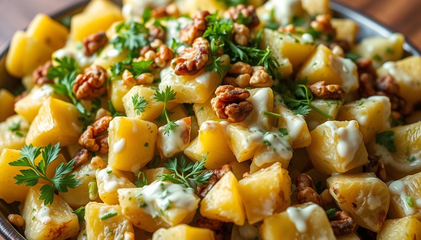 High-Protein Smashed Potato Salad