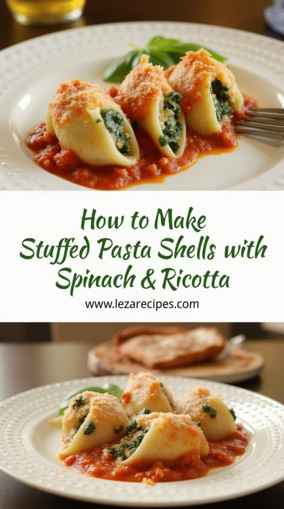 How to make Stuffed Pasta Shells with Spinach & Ricotta