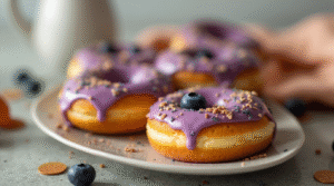 Blueberry Cake Donuts