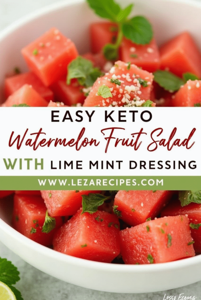 keto watermelon fruit salad