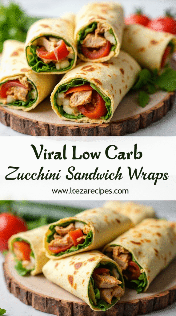 low carb zucchini wraps
