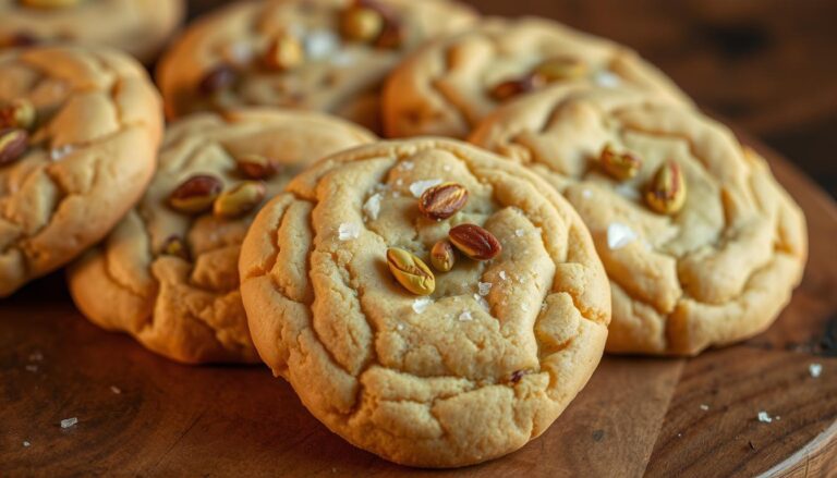 salted honey pistachio cookies