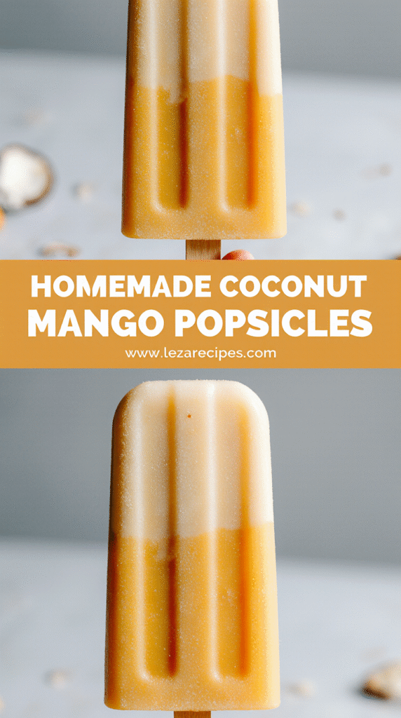 Coconut Mango Popsicles