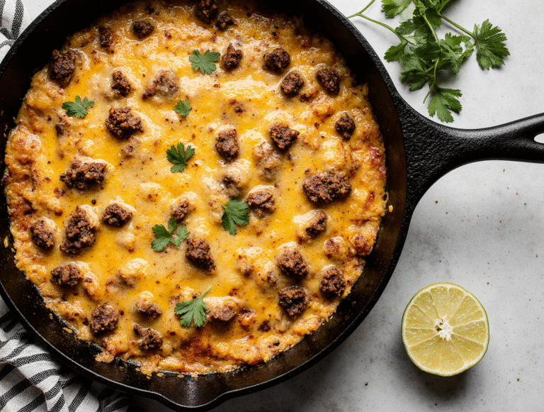 Cheesy Queso Fundido with Chorizo – Party Must-Have!