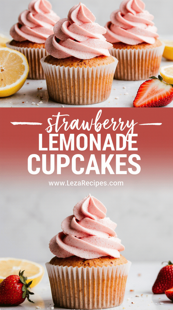 Strawberry Lemonade Cupcakes
