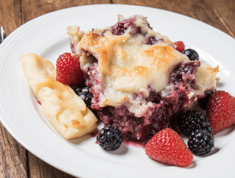 No Bake Summer Berry Lasagna